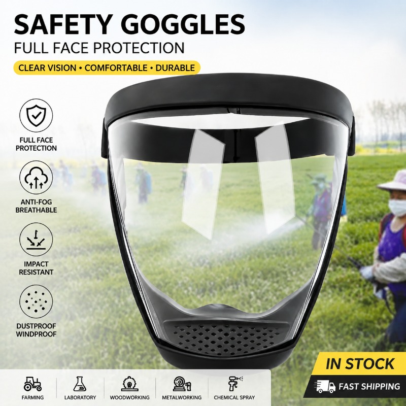 Anti Pollution Mask - Maschera Protettiva per Pesticidi, Antiappannamento, Resistente